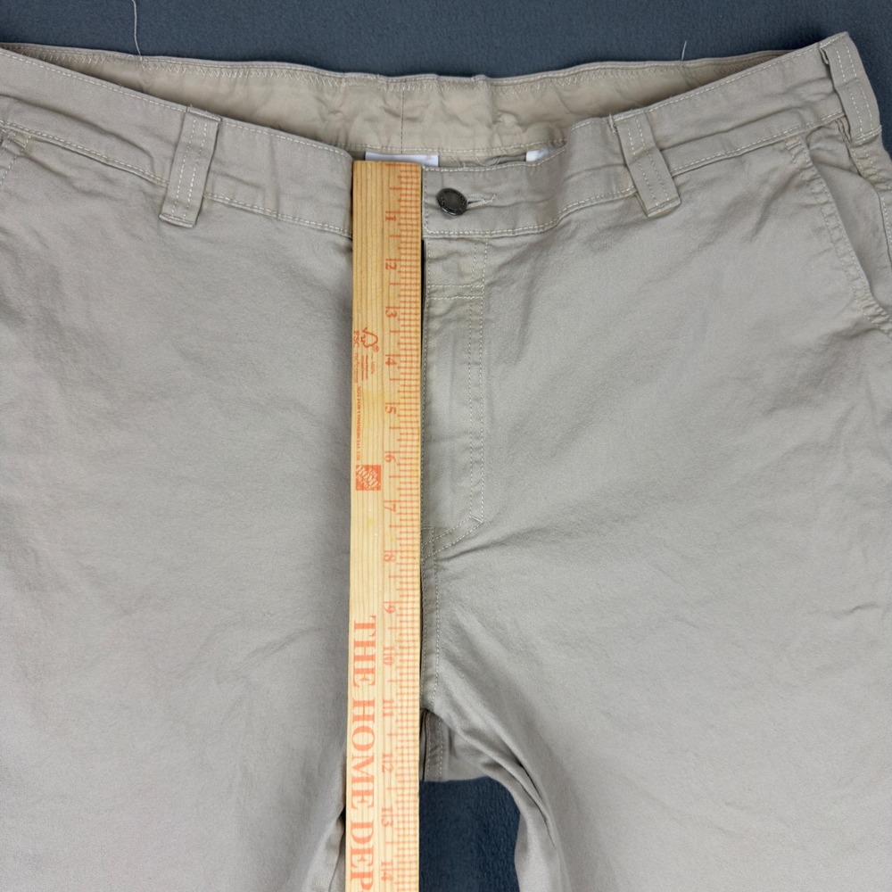 Columbia Mens 42x30 Regular Fit Chino Utility Pants Tan Khaki AM0183 Stretch - Picture 3 of 10